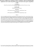 Cover page: Best brain conditions for winning an esports competition: Electroencephalography amplitude in the frontal and parietal cortices associated with esports competition results