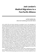 Cover page: Jack London’s Medical Migrations to a Pan-Pacific Alliance