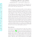 Cover page: Calculating effective gun policies