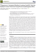 Cover page: Comparison of Automated Machine Learning (AutoML) Tools for Epileptic Seizure Detection Using Electroencephalograms (EEG)