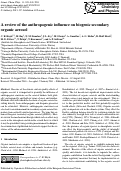 Cover page: A review of the anthropogenic influence on biogenic secondary organic aerosol