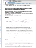 Cover page: Urine matrix metalloproteinase-7 and risk of kidney disease progression and mortality in type 2 diabetes