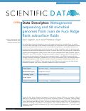 Cover page: Metagenome sequencing and 98 microbial genomes from Juan de Fuca Ridge flank subsurface fluids