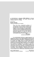 Cover page: <em>An Introduction to Language</em> (Fifth Edition) by Victoria Fromkin and Robert Rodman. Fort Worth: Harcourt Brace Jovanovich, 1993. xvi + 544 pp.