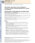 Cover page: RAS Mutation Status Predicts Survival and Patterns of Recurrence in Patients Undergoing Hepatectomy for Colorectal Liver Metastases