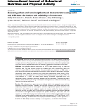 Cover page: Assessing urban and rural neighborhood characteristics using audit and GIS data:  derivation and reliability of constructs