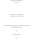 Cover page: Examining Children's Language Experiences Across Pre-K Classroom Activity Settings