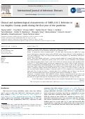 Cover page: Clinical and epidemiological characteristics of SARS-CoV-2 Infection in Los Angeles County youth during the first year of the pandemic