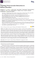Cover page: Targeting Neurovascular Interaction in Retinal Disorders