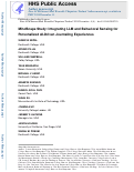 Cover page: MindScape Study: Integrating LLM and Behavioral Sensing for Personalized AI-Driven Journaling Experiences.