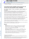 Cover page: Social network analysis identified central outcomes for core outcome sets using systematic reviews of HIV/AIDS