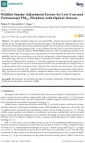 Cover page: Wildfire Smoke Adjustment Factors for Low-Cost and Professional PM2.5 Monitors with Optical Sensors