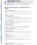 Cover page: Diagnosis and Acute Management of COVID-19 and Multisystem Inflammatory Syndrome in Children