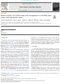 Cover page: Bariatric surgery after failed conservative management in a morbidly obese patient with endometrial cancer