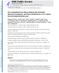 Cover page: The Longitudinal Associations Between Discrimination, Depressive Symptoms, and Prosocial Behaviors in U.S. Latino/a Recent Immigrant Adolescents.