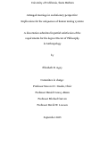 Cover page: Arranged marriage in evolutionary perspective: Implications for the uniqueness of human mating systems