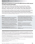 Cover page: Multicenter Comparison of Lung and Oral Microbiomes of HIV-infected and HIV-uninfected Individuals