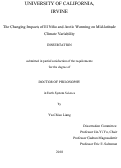 Cover page: The Changing Impacts of El Niño and Arctic Warming on Mid-latitude Climate Variability