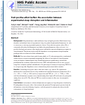 Cover page: Trait positive affect buffers the association between experimental sleep disruption and inflammation