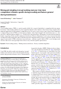 Cover page: Mixing and mingling in visual working memory: Inter-item competition is feature-specific during encoding and feature-general during maintenance.