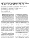 Cover page: Predictors of Patterns of Alcohol-Related Blackouts Over Time in Youth From the Collaborative Study of the Genetics of Alcoholism: The Roles of Genetics and Cannabis.