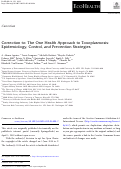 Cover page: Correction to: The One Health Approach to Toxoplasmosis: Epidemiology, Control, and Prevention Strategies