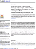 Cover page: An adhesion signaling axis involving Dystroglycan, β1-Integrin, and Cas adaptor proteins regulates the establishment of the cortical glial scaffold