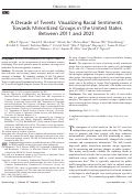 Cover page: A Decade of Tweets: Visualizing Racial Sentiments Towards Minoritized Groups in the United States Between 2011 and 2021.