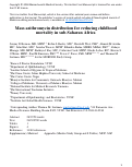 Cover page: Azithromycin to Reduce Childhood Mortality in Sub-Saharan Africa.