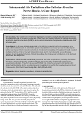 Cover page: Intracranial Air Embolism after Inferior Alveolar Nerve Block: A Case Report