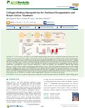 Cover page: Collagen-Binding Nanoparticles for Paclitaxel Encapsulation and Breast Cancer Treatment.