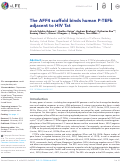 Cover page: The AFF4 scaffold binds human P-TEFb adjacent to HIV Tat