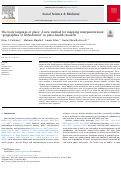 Cover page: The body language of place: A new method for mapping intergenerational “geographies of embodiment” in place-health research