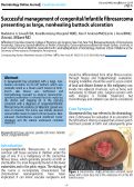 Cover page: Successful management of congenital/infantile fibrosarcoma presenting as large, non-healing buttock ulceration