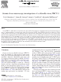 Cover page: Atomic force microscopy investigation of a chlorella virus, PBCV-1