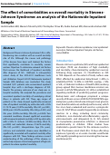 Cover page: The effect of comorbidities on overall mortality in Stevens- Johnson Syndrome: an analysis of the Nationwide Inpatient Sample