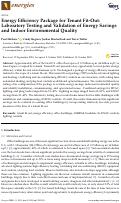 Cover page: Energy Efficiency Package for Tenant Fit-Out: Laboratory Testing and Validation of Energy Savings and Indoor Environmental Quality