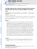 Cover page: HIV/AIDS stigma among a sample of primarily African-American and Latino men who have sex with men social media users