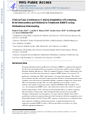 Cover page: Cultural Adaptation of Screening, Brief Intervention and Referral to Treatment Using Motivational Interviewing