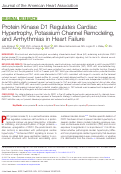 Cover page: Protein Kinase D1 Regulates Cardiac Hypertrophy, Potassium Channel Remodeling, and Arrhythmias in Heart Failure