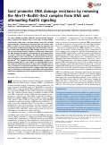 Cover page: Sae2 promotes DNA damage resistance by removing the Mre11–Rad50–Xrs2 complex from DNA and attenuating Rad53 signaling