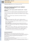 Cover page: Office-based tracheoesophageal puncture: Updates in techniques and outcomes