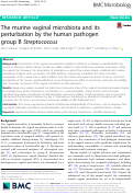 Cover page: The murine vaginal microbiota and its perturbation by the human pathogen group B Streptococcus