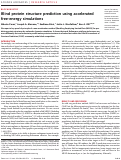 Cover page: Blind protein structure prediction using accelerated free-energy simulations