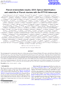 Cover page: Planck intermediate results. XXVI. Optical identification and redshifts of Planck clusters with the RTT150 telescope