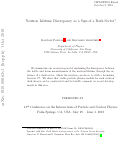 Cover page: Neutron Lifetime Discrepancy as a Sign of a Dark Sector?