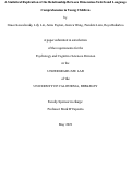 Cover page of A Statistical Replication of the Relationship Between Dimension-Switch and Language Comprehension in Young Children