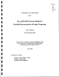 Cover page: The AND/OR process model for parallel interpretation of logic programs