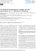 Cover page: New insight into the spatiotemporal variability and source apportionments of C1–C4 alkyl nitrates in Hong Kong