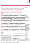 Cover page: Diagnosis of Parkinson's disease on the basis of clinical and genetic classification: a population-based modelling study